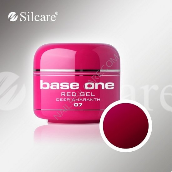 SILCARE BASE ONE GEL COLOR UNGHIE 07 RED DEEP AMARANTO - Clicca l'immagine per chiudere