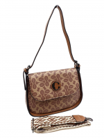 ELEGANTE CASUAL BORSA BORSETTA CHARRO DONNA COFFEE