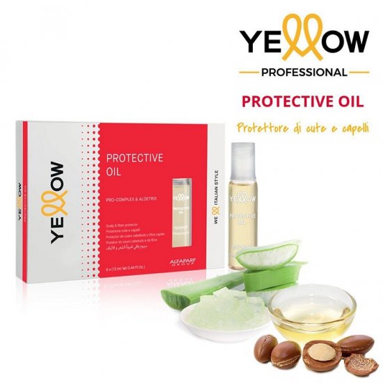 ALFAPARF YELLOW FIALE PROTECTIVE OIL CUTE E CAPELLI - Clicca l'immagine per chiudere