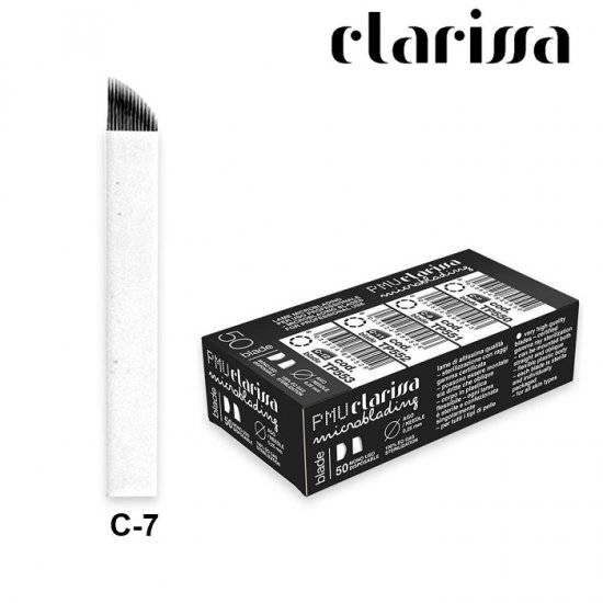 CLARISSA AGHI PER MICROBLADING C-7 CURVE BLADE - 50 PZ - Clicca l'immagine per chiudere