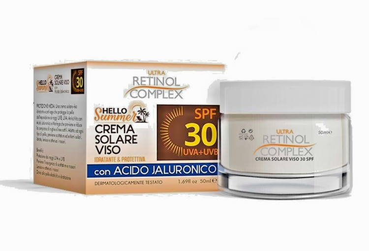 RETINOL COMPLEX PROTEZIONE SOLARE VISO SPF 30 - Clicca l'immagine per chiudere