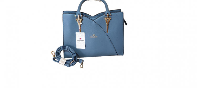 BORSA CHARRO ELEGANTE SHOPPING BLU - Clicca l'immagine per chiudere