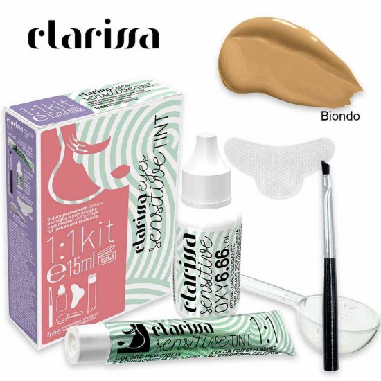 TINTA CIGLIA SOPRACCIGLIA KIT CLARISSA SENSITIVE BIONDO - Clicca l'immagine per chiudere