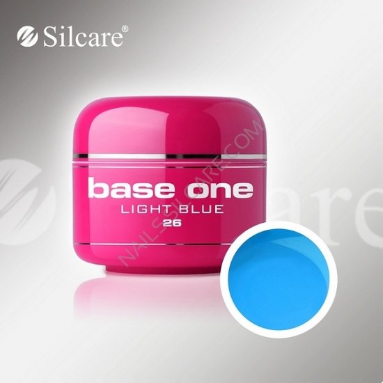 SILCARE BASE ONE GEL COLOR UNGHIE 26 LIGHT BLUE - Clicca l'immagine per chiudere